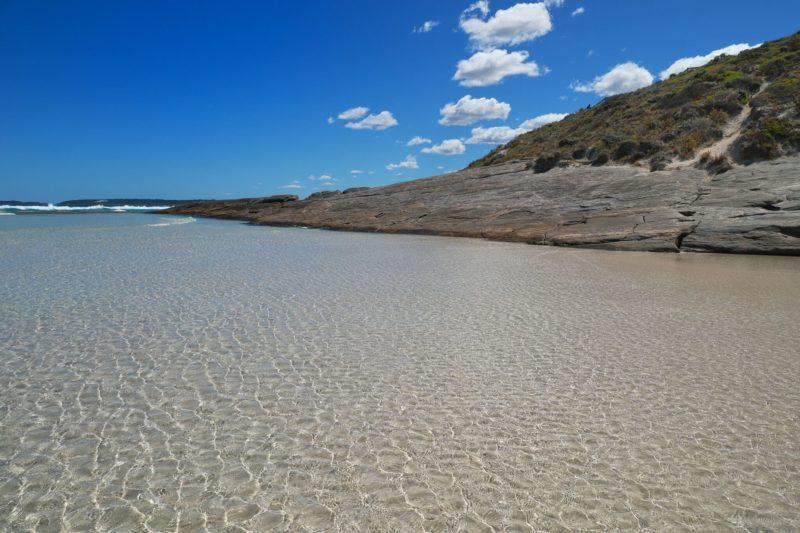 nine miles beach acqua cristallina, sud del western australia
